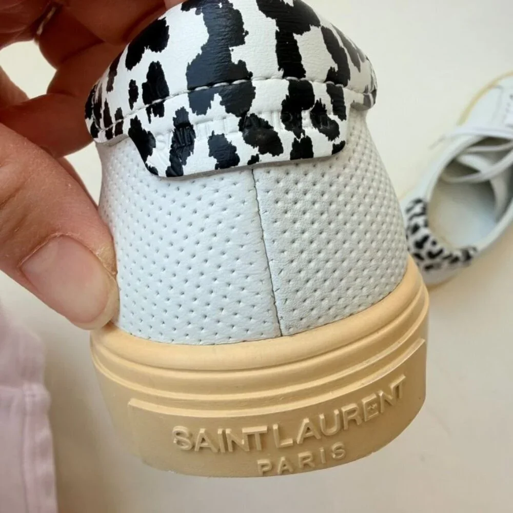 Saint Laurent Low-Top Lace-Up Sneakers White Women’s Size 37
